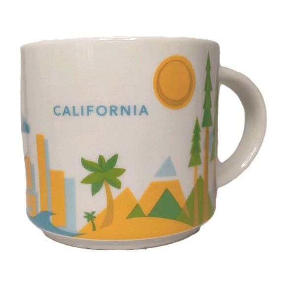 Starbucks California Are Here Collection YAH 2013 Coffee Mug Retired 14 oz - Picture 1 of 8